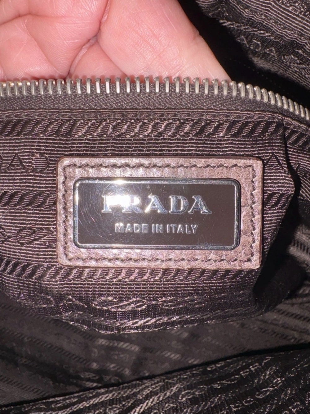 Prada Limited edition Ombre Glace Calf “zipper bag” Satchel RARE - Picture 8 of 9